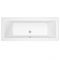 Bañera Rectangular Acrílica Moderna Blanca de 1700x700mm