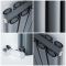 Radiador de Diseño Vertical Doble - Antracita - 1800mm x 470mm x 76mm - 2004 Vatios - Revive Air
