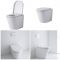 Inodoro WC Oval 460x360x565mm con Tapa de WC Soft Close -  Alswear