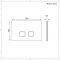 Placa de Accionamiento Cromada de 150x230mm para WC con Cisternas Empotrable - Cluo