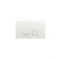 Placa de Accionamiento Color Blanco de 150x230mm para WC con Cisternas Empotrable - Cluo