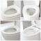 Inodoro WC Oval Moderno Suspendido sin Brida 340x380x570mm con Tapa de WC con Cierre Amortiguado – Kenton