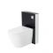 Kit para Inodoro Adosado Negro de 500mm Completo con Inodoro WC Japonés Inodoro-Bidé Inteligente - Saru