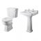 Conjunto de Baño Completo con Inodoro WC con Tapa Cisterna y Lavabo Tradicional - Lewiston