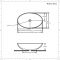 Lavabo Sobre Encimera Oval de Cerámica 520x320mm - Kenton