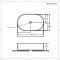 Lavabo Sobre Encimera Oval de Cerámica 575x360mm con Mezclador de Lavabo Mural - Otterton