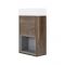 Mueble de Lavabo con Diseño Abierto de Color Roble Oscuro Completo con Lavabo - Hoxton