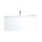 Mueble de Lavabo Mural Moderno de 1000mm Color Blanco Opaco con Lavabo Integrado para Baño Disponible con Opción LED  - Newington