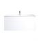 Mueble de Lavabo Mural Moderno de 800mm Color Blanco Opaco con Lavabo Integrado para Baño Disponible con Opción LED  - Newington