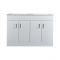 Mueble de Lavabo Blanco de Suelo de 1210mm Completo con Lavabo Doble – Geo