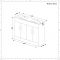Mueble de Lavabo Blanco de Suelo de 1210mm Completo con Lavabo Doble – Geo