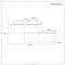 Mueble Base Mural para Lavabo de Sobre Encimera de Color Blanco Opaco con Diseño Escalonado de 1800mm con Opción LED con 2 Lavabos Rectangulares – Newington