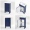 Mueble de Lavabo Tradicional de Color Azul Marino de 400mm con Lavabo Integrado -  Disponible con Manijas en Distintos Acabados - Warwick