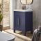 Mueble de Lavabo Tradicional de Color Azul Marino de 600mm con Lavabo Integrado -  Disponible con Manijas en Distintos Acabados - Warwick