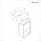 Mueble de Lavabo con Diseño Abierto de Color Roble Oscuro Completo con Lavabo - Hoxton