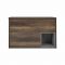 Mueble de Lavabo Mural de 800mm Color Roble Oscuro con Diseño Abierto con Lavabo de Sobre Encimera Rectangular - Hoxton