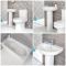 Conjunto para Baño Moderno Completo con Bañera, Lavabo con Pedestal e Inodoro Adosado -  Covelly