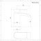 Lavabo Suspendido Oval de Cerámica 430x280mm con Grifo Mezclador de Lavabo Monoforo - Ashbury