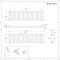 Radiador de Diseño Horizontal Doble - Antracita- 400mm x 1647mm x 56mm - 1138 Vatios – Revive