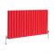 
Radiador de Diseño Horizontal Rojo - Altura de 635mm -  Disponible en Varios Tamaños - Delta