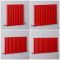 Radiador de Diseño Horizontal - Rojo - Altura 635mm - Revive - Disponible en Distintas Medidas