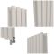 Radiador de Diseño Eléctrico Vertical - Color Blanco (Pearl White) - Disponible en Distintas Medidas, Opción de Termostato y Oculta Cables - Revive