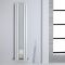 Radiador de Diseño - Vertical Con Espejo - Blanco - 1800mm x 385mm - 1658 Vatios - Sloane