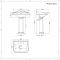 Lavabo con Pedestal Tradicional Realizado de Cerámica Blanca con 3 Agujeros para la Grifería - Oxford