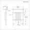 Radiador Toallero Tradicional - Negro - 960mm x 675mm (con Barra Toallero Superior) - Elizabeth