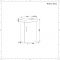 Mueble de Lavabo Suspendido Compacto de Color Blanco de 400mm con Lavabo Negro - Cluo