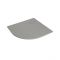 Plato de Ducha Angular Efecto Piedra de Color Gris Claro de 900mm - Rockwell