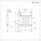 Radiador Toallero Tradicional Antracita - 930mm x 620mm (Barra Superior) - Elizabeth