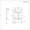 Radiador Toallero Tradicional Negro - 930mm x 452mm (Barra Superior Plana) - Elizabeth