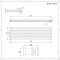 Radiador de Diseño Horizontal Doble - Antracita - 472mm x 1780mm x 71mm - 1841 Vatios - Sloane