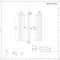 Radiador de Diseño Vertical Doble - Gris Claro - 1780mm x 354mm - 1401 Vatios - Revive