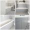 Bañera Tradicional Blanca con Faldón de Color Gris Claro - 1700mm x 750mm - Richmond