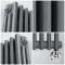 Radiador Eléctrico Tradicional Vertical con Columnas Triples Antracita - 1800mm x 380mm - Disponible con Distintos Termostatos WiFi - Regent