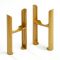 Conjunto de Soportes para Montaje a Suelo con Patas para Radiadores Tradicionales de 3 Columnas de Color Oro Metalizado - Regent