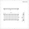 Radiador Horizontal Blanco Tradicional con Columnas Triples - 500mm x 1190mm (Columas Triples) - Regent