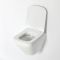 Conjunto de WC con Inodoro Blanco sin Brida Completo con Estructura Empotrable Alta y Cisterna con Distintas Placas de Descarga - Exton