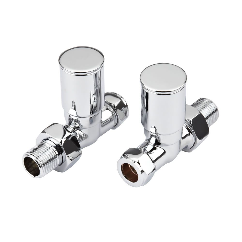 Par de Llaves Rectas Modernas para Tubos de Cobre de 15mm