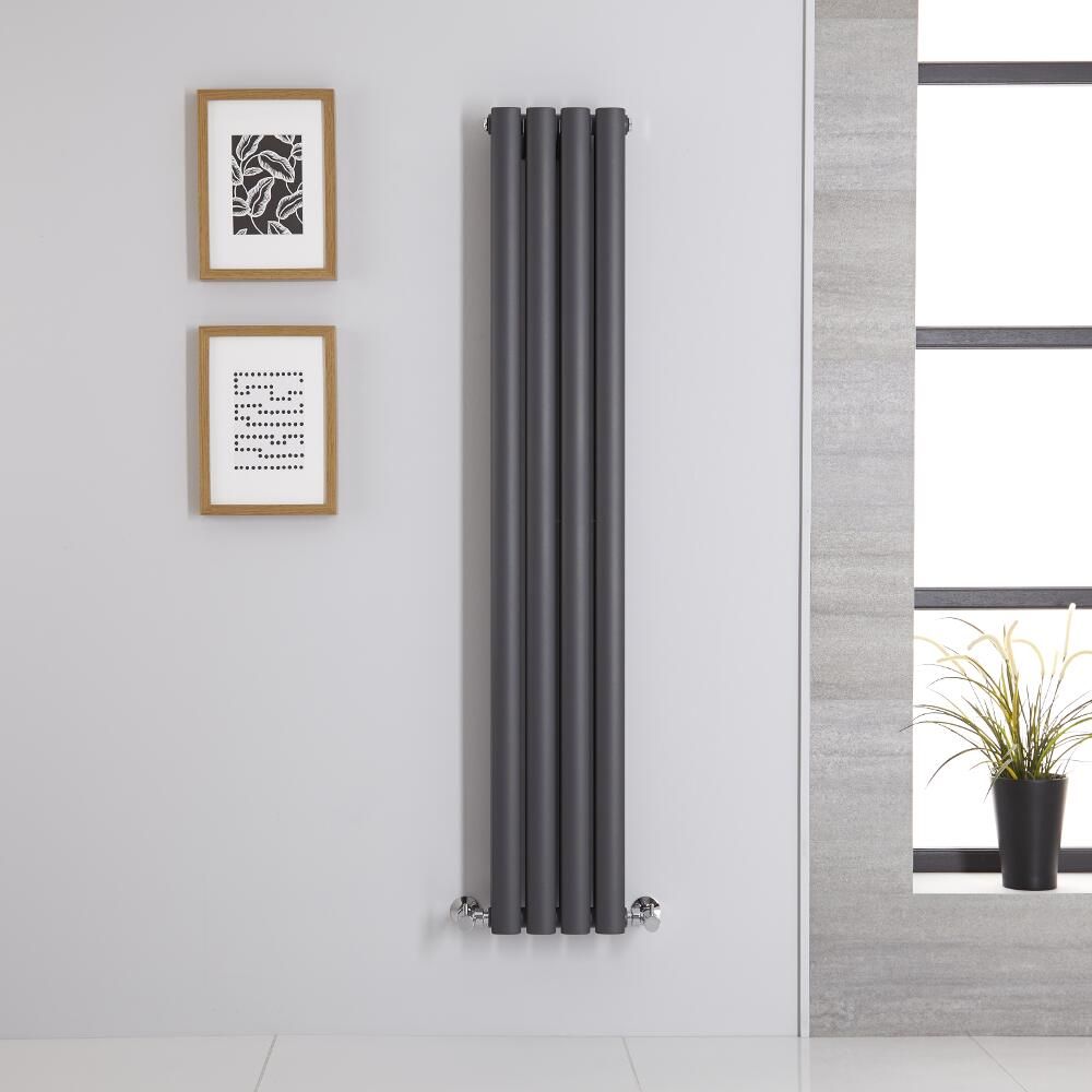 Radiador de Diseño Vertical (Panel Doble) 1400mm x 236mm - Antracita - Revive