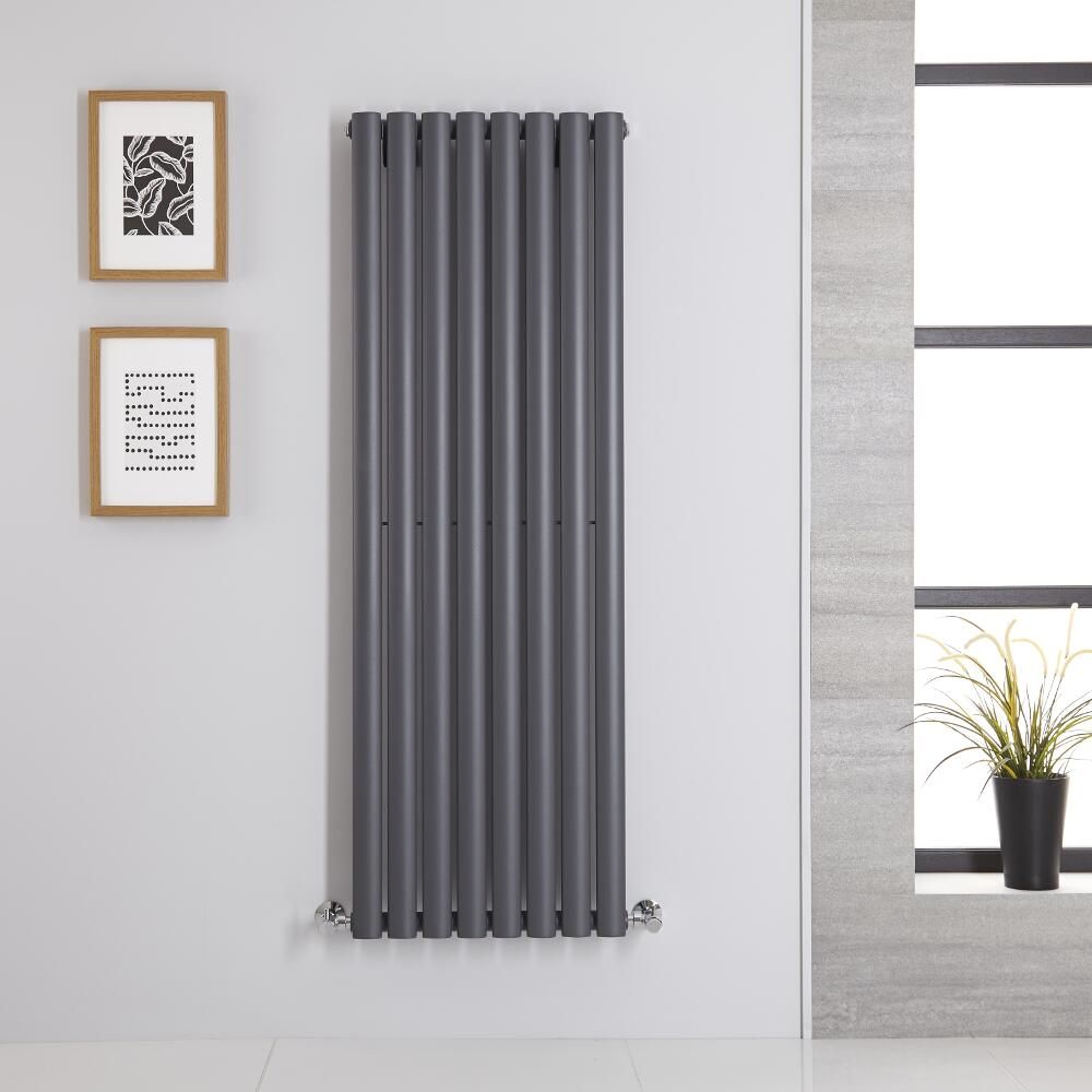 Radiador de Diseño Vertical (Panel Único) 1400mm x 472mm - Antracita - Revive