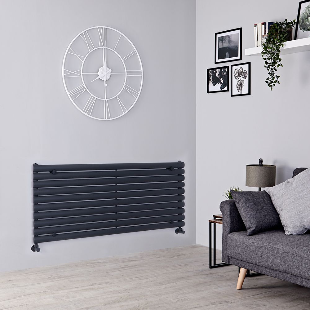 Radiador de Diseño Horizontal Antracita - 590mm x 1400mm - Revive