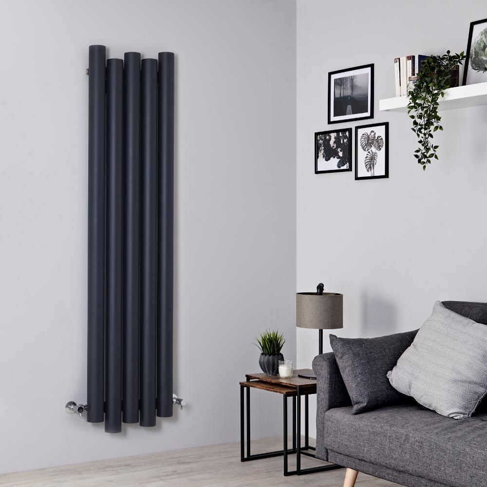 Radiador de Diseño Vertical (Panel Único) - 1600mm x 390 mm - Antracita - Laeto