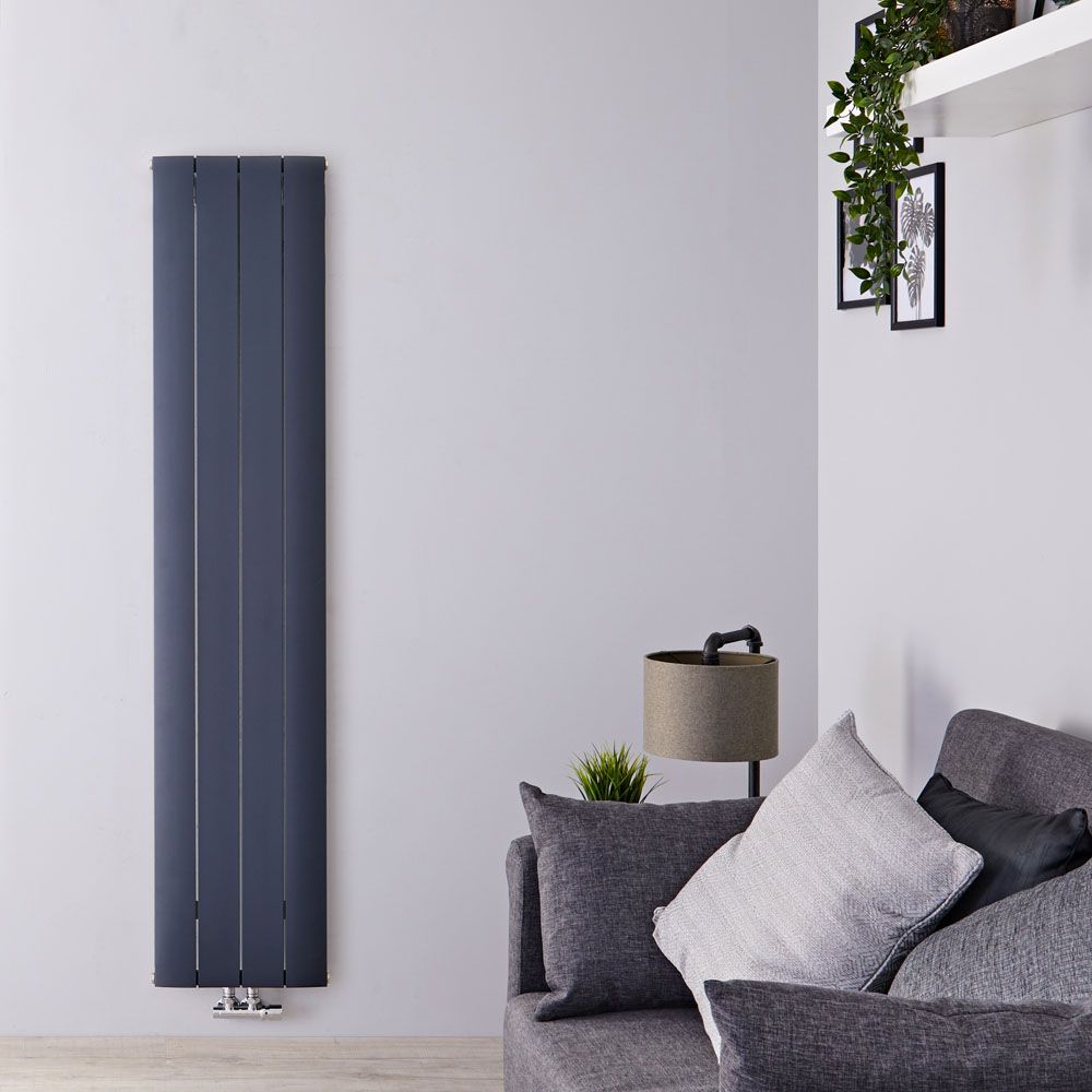 Radiador de Diseño Vertical (Panel Único) - 1800mm x 375 mm - Antracita - Aurora