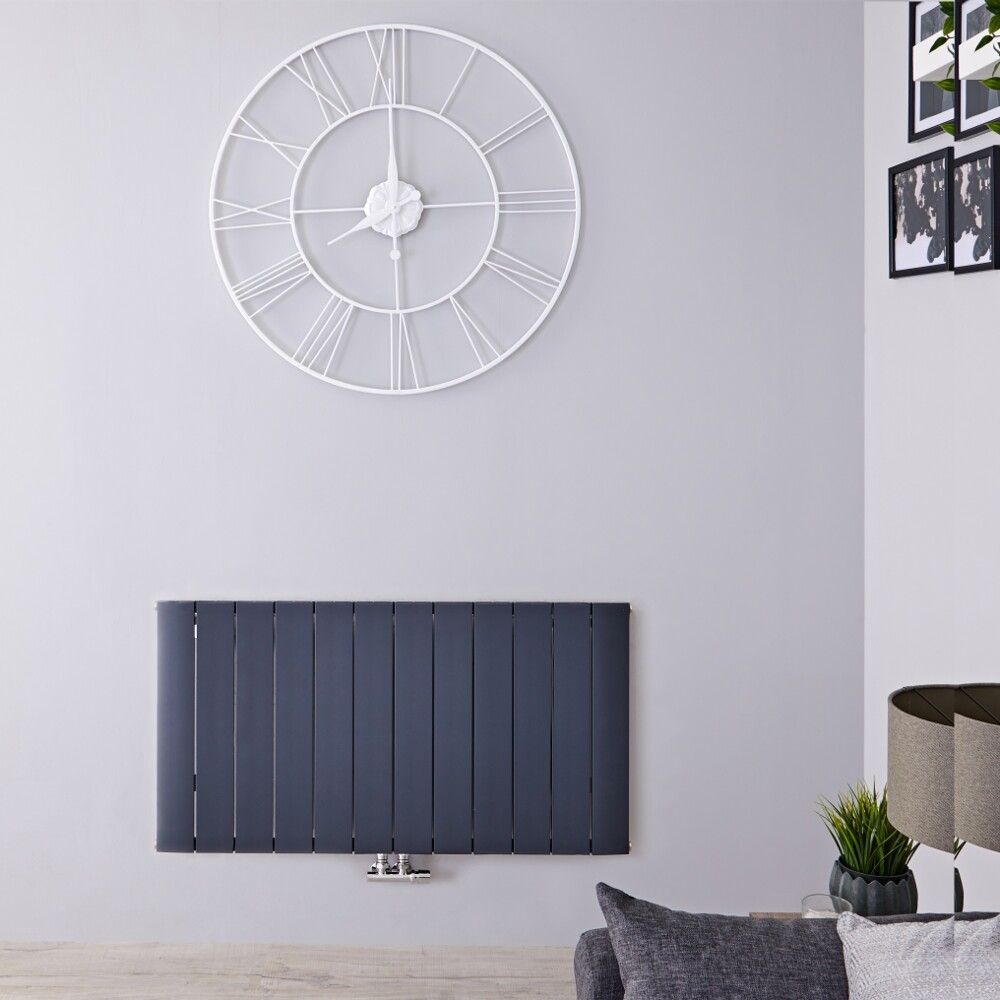 Radiador de Diseño Horizontal (Panel Único) - 600mm x 1135 mm - Antracita - Aurora