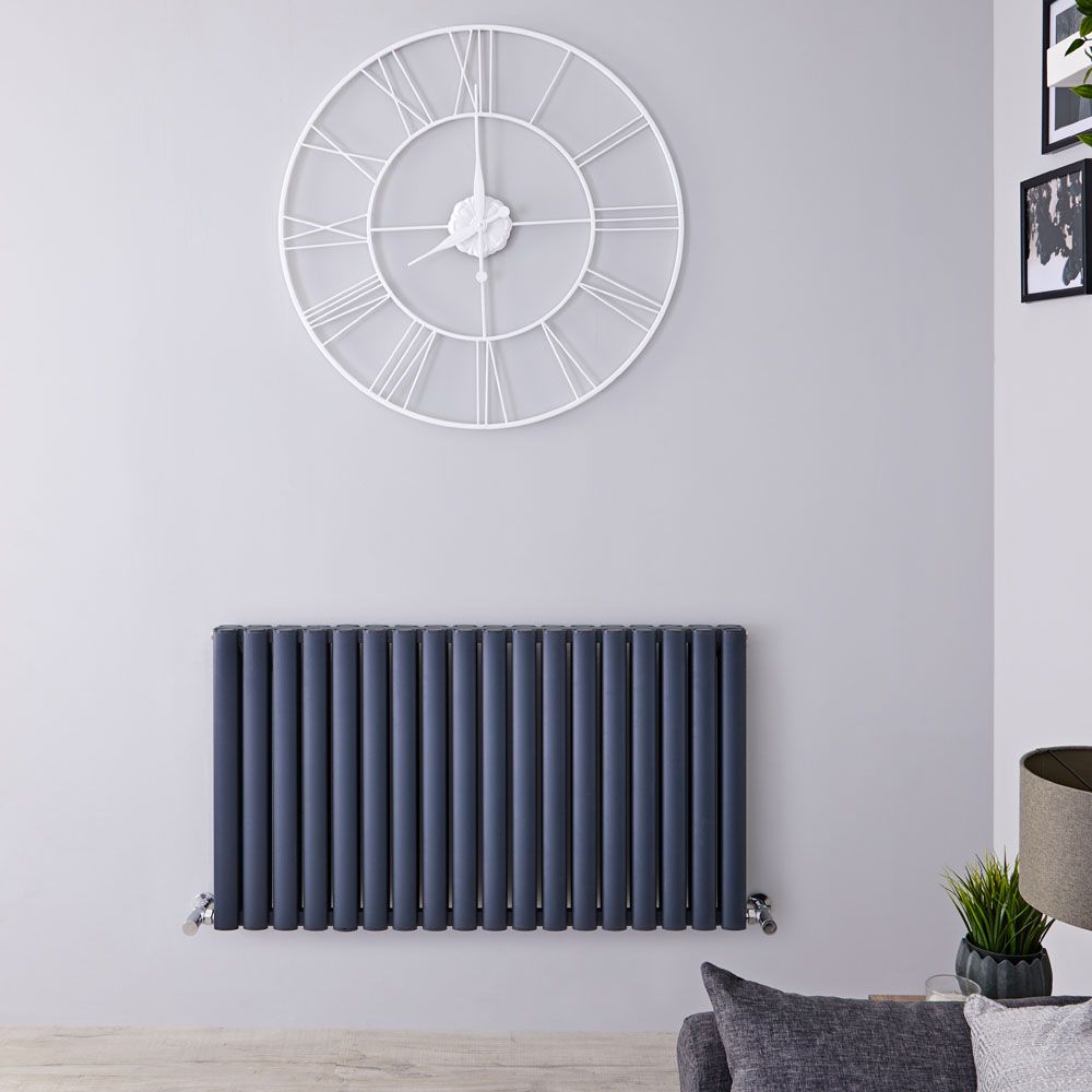 Radiador de Diseño Horizontal (Panel Doble) - 600mm x 1070 mm - Antracita - Revive Air