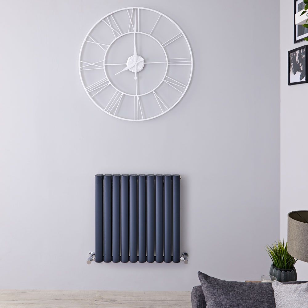 Radiador de Diseño Horizontal (Panel Doble) - 600mm x 590 mm - Antracita - Revive Air