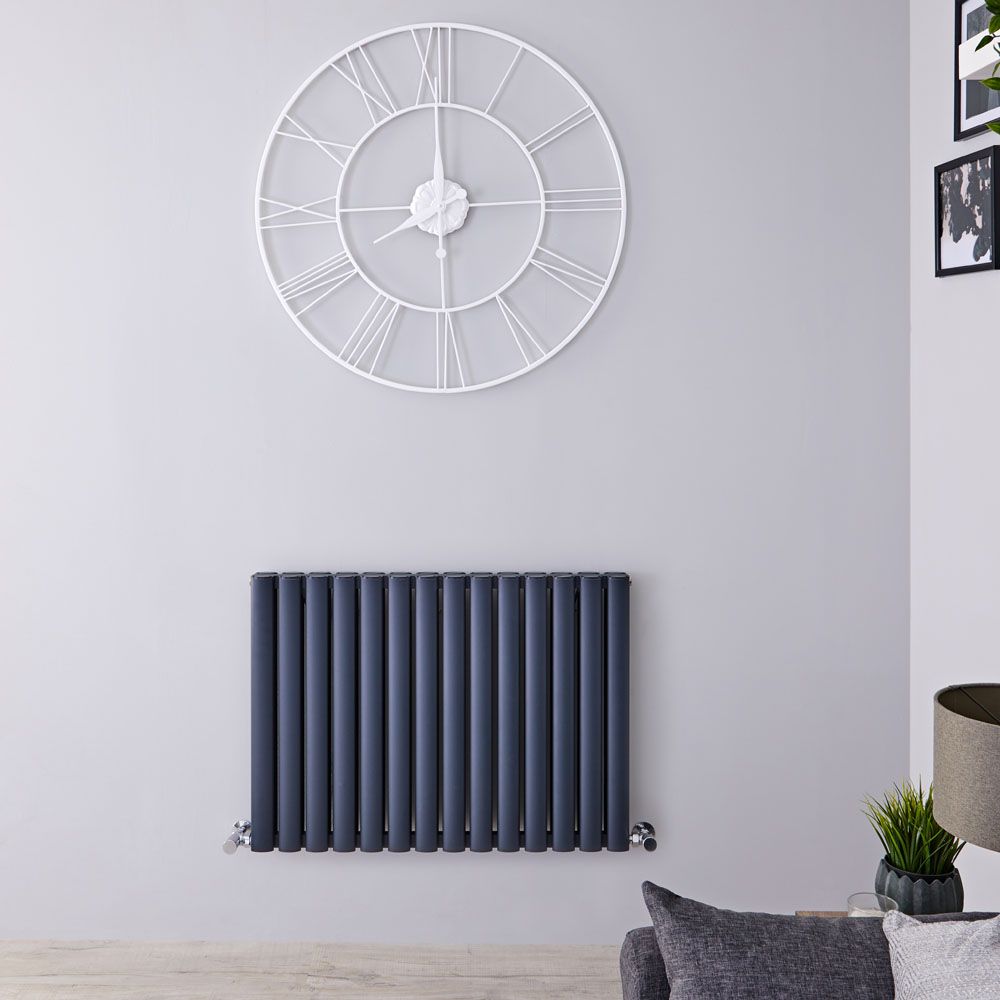 Radiador de Diseño Horizontal (Panel Doble) - 600mm x 830 mm - Antracita - Revive Air